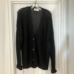 Anthropologie Self Contrast Crochet Cardigan ❤️❤️